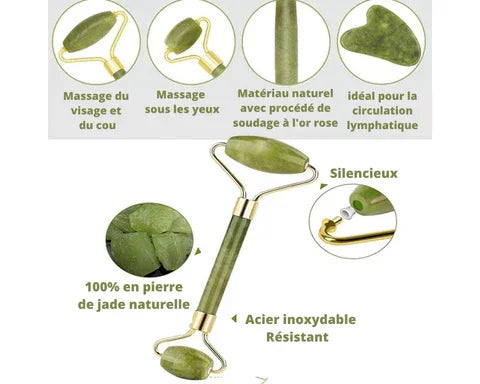 Éclat de Jade : Pack Guasha & Roller anti-relâchements à -50%