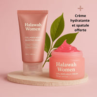 Gel Masque Hydratant Halawah – Effet “Glass Skin +spatule et crème hydratante offerte