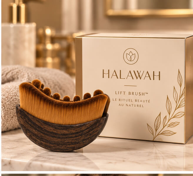 HALAWAH Lift & Sculpt™ Brosse lymphatique visage anti-gonflement & contours