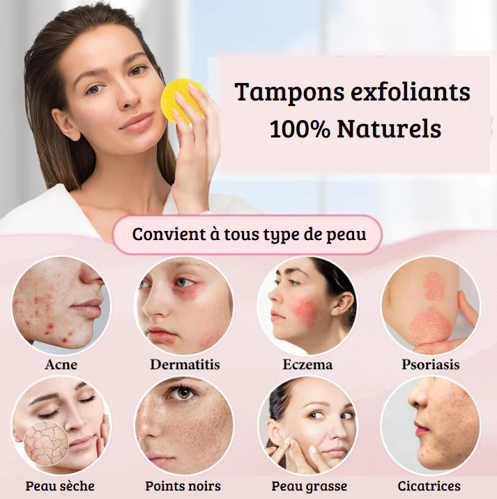 🧼 Tampons Nettoyante au Curcuma – Anti-Mélasma & Éclat Naturel ✨