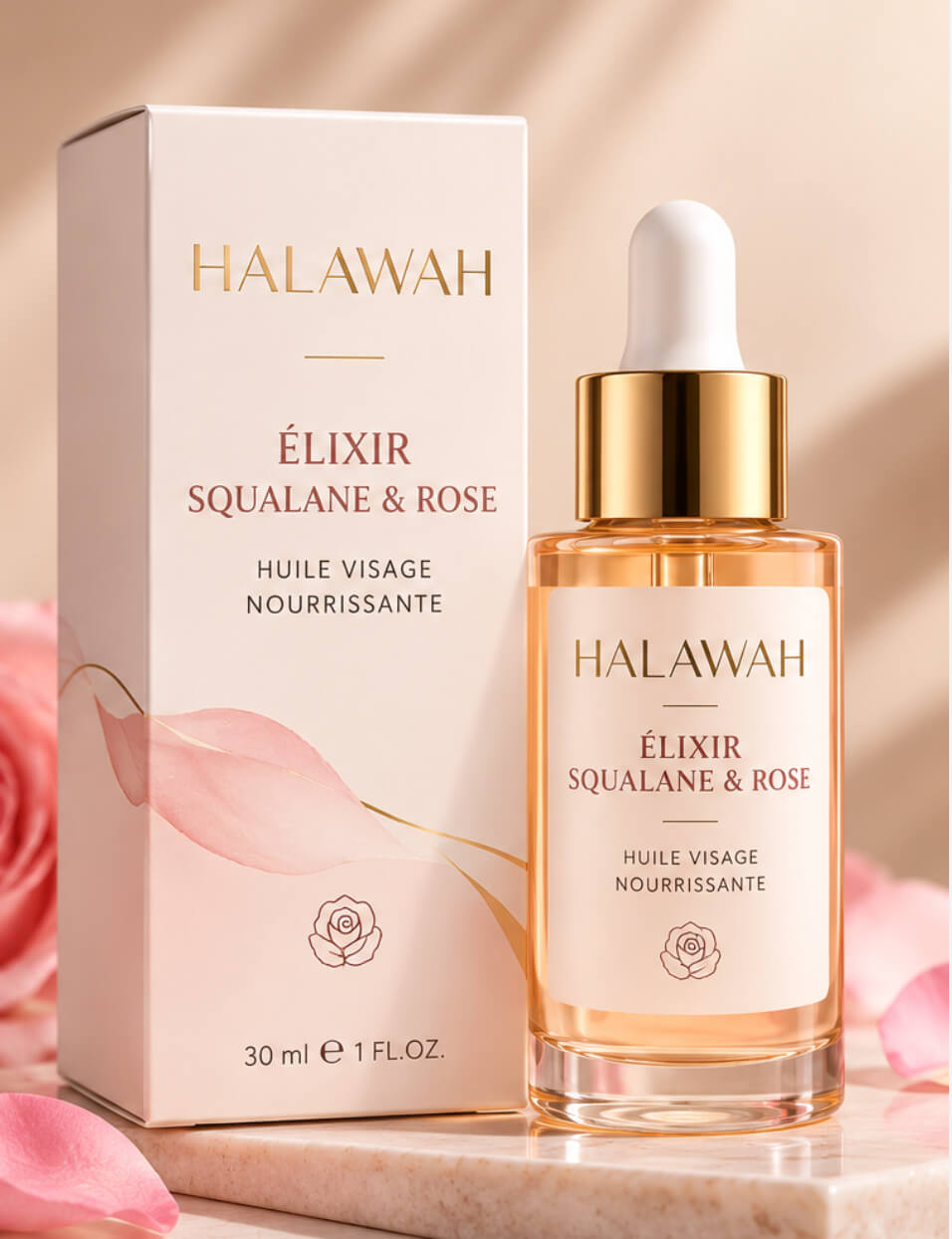 HALAWAH – Élixir Squalane & Rose