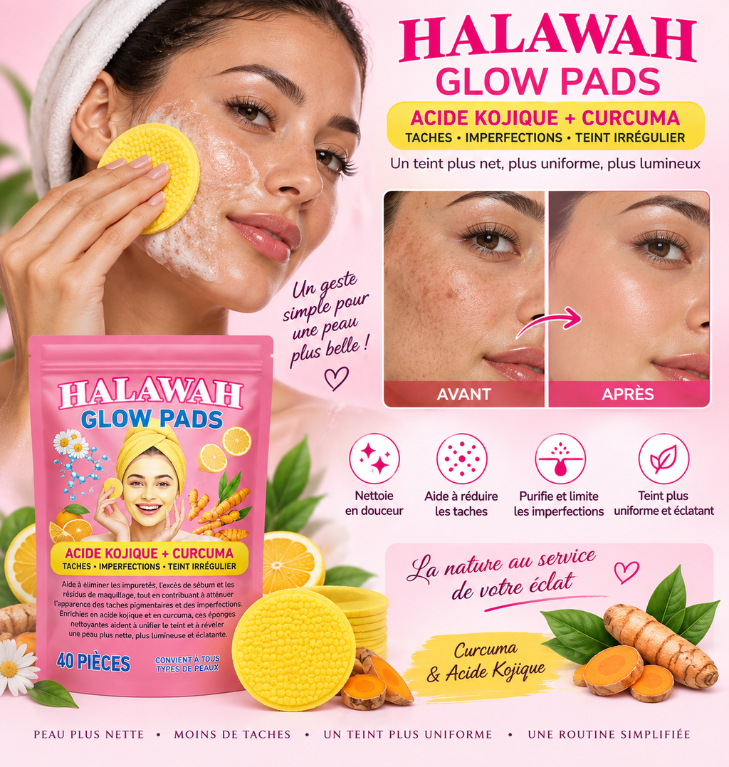 HALAWAH Glow Pads - Taches et imperfections