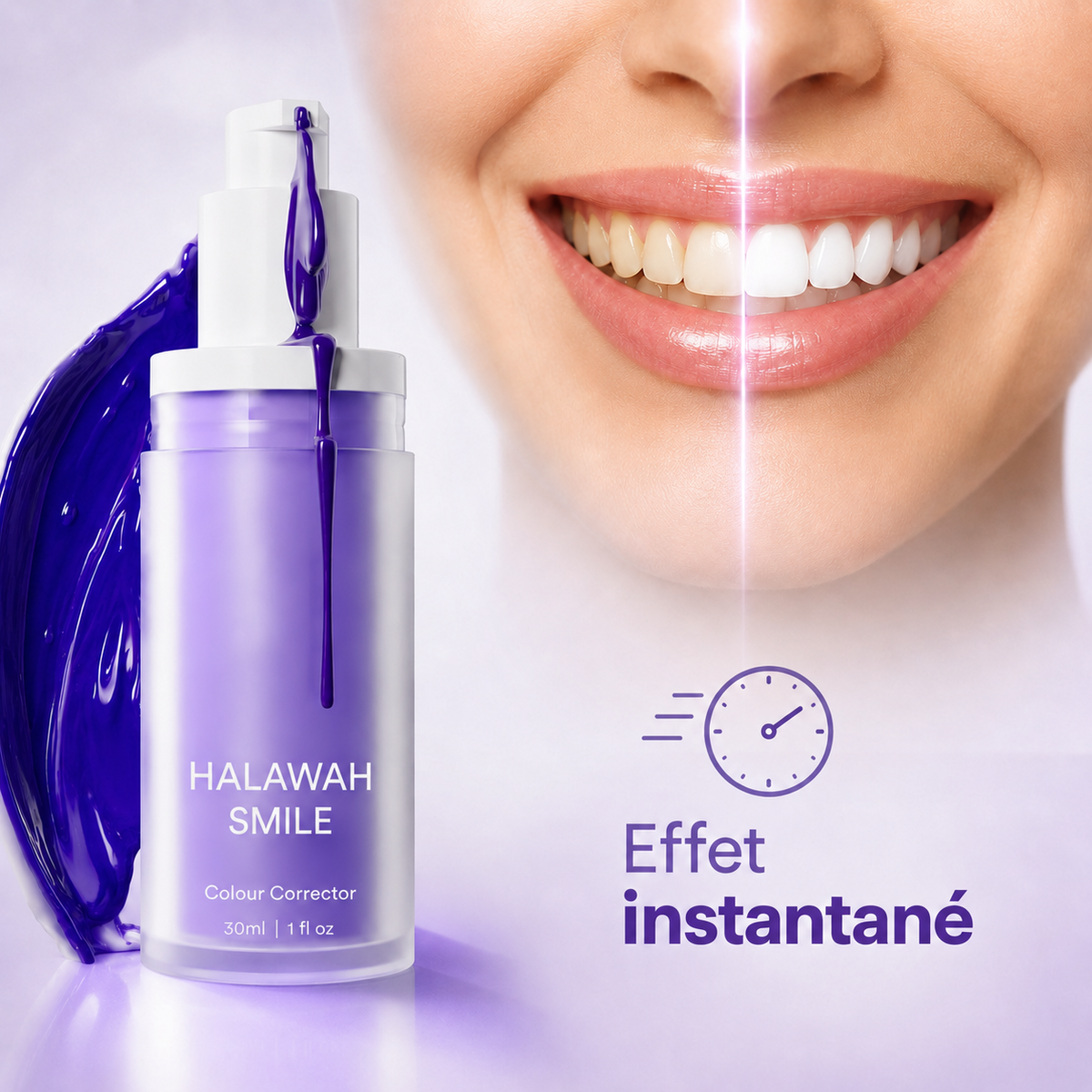 Halawah Smile™V34 Blanchiment Instantané Sans Peroxyde