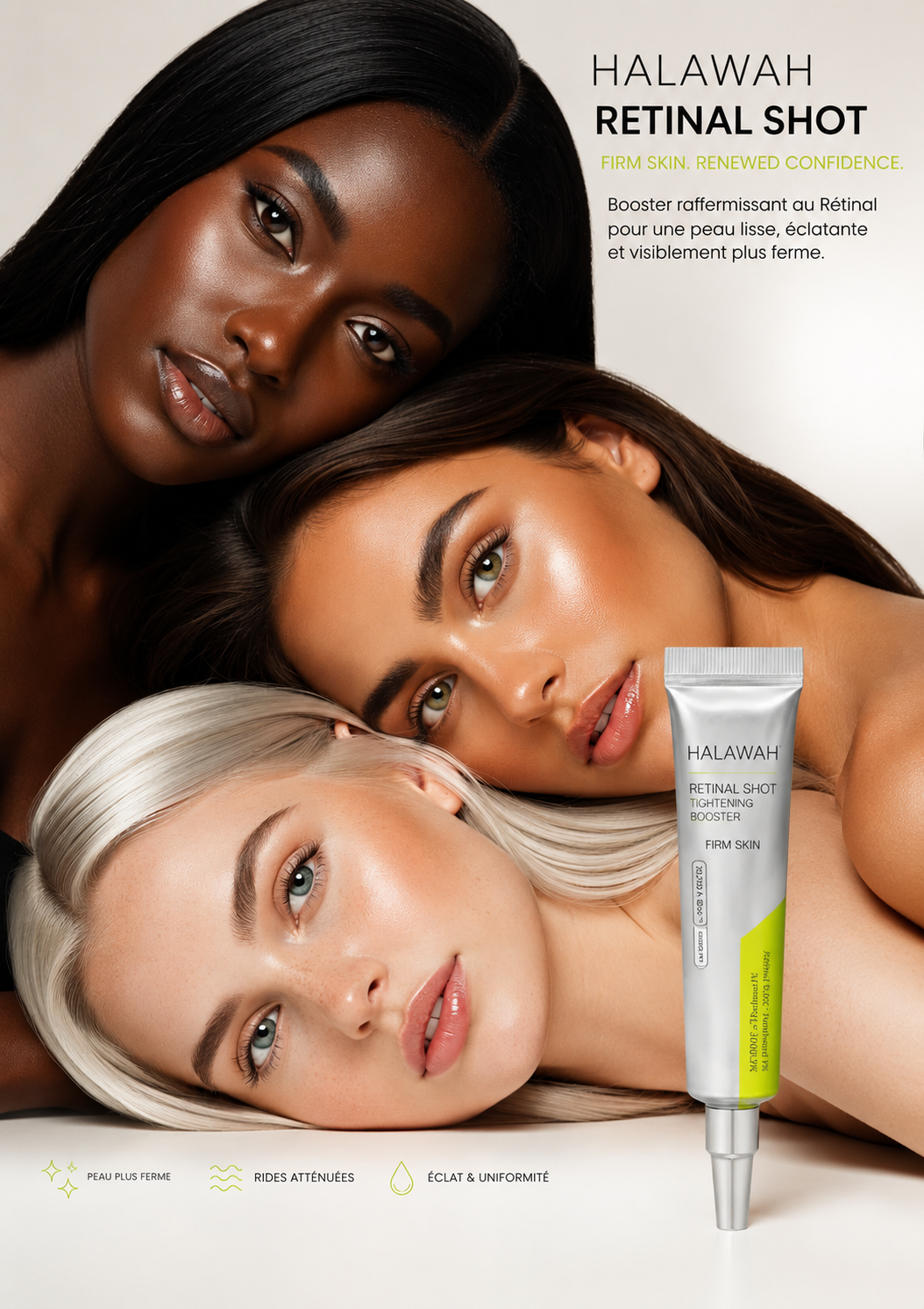 HALAWAH™ Coffret Retinal Shot – Duo ciblé rides d’expression