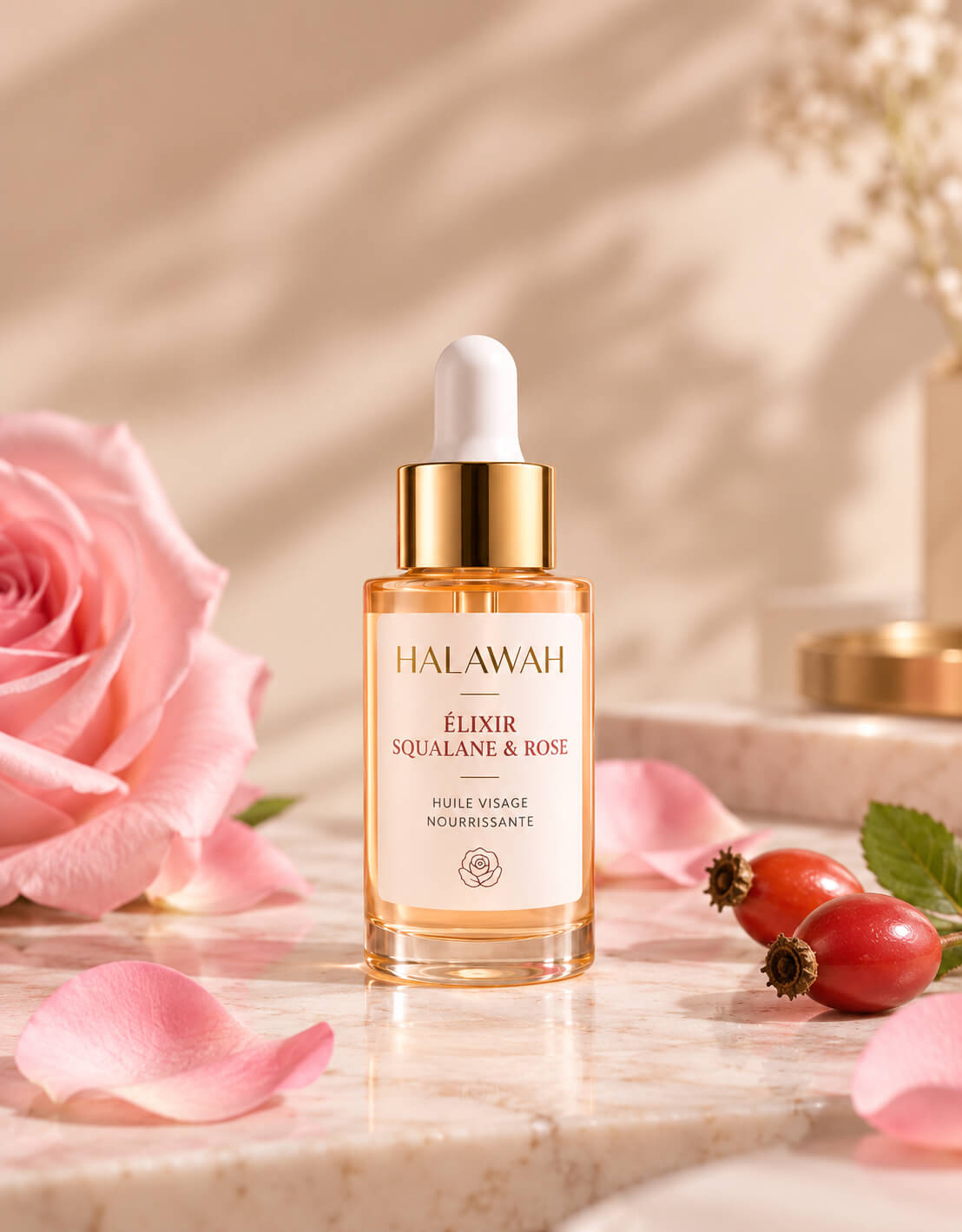 HALAWAH – Élixir Squalane & Rose