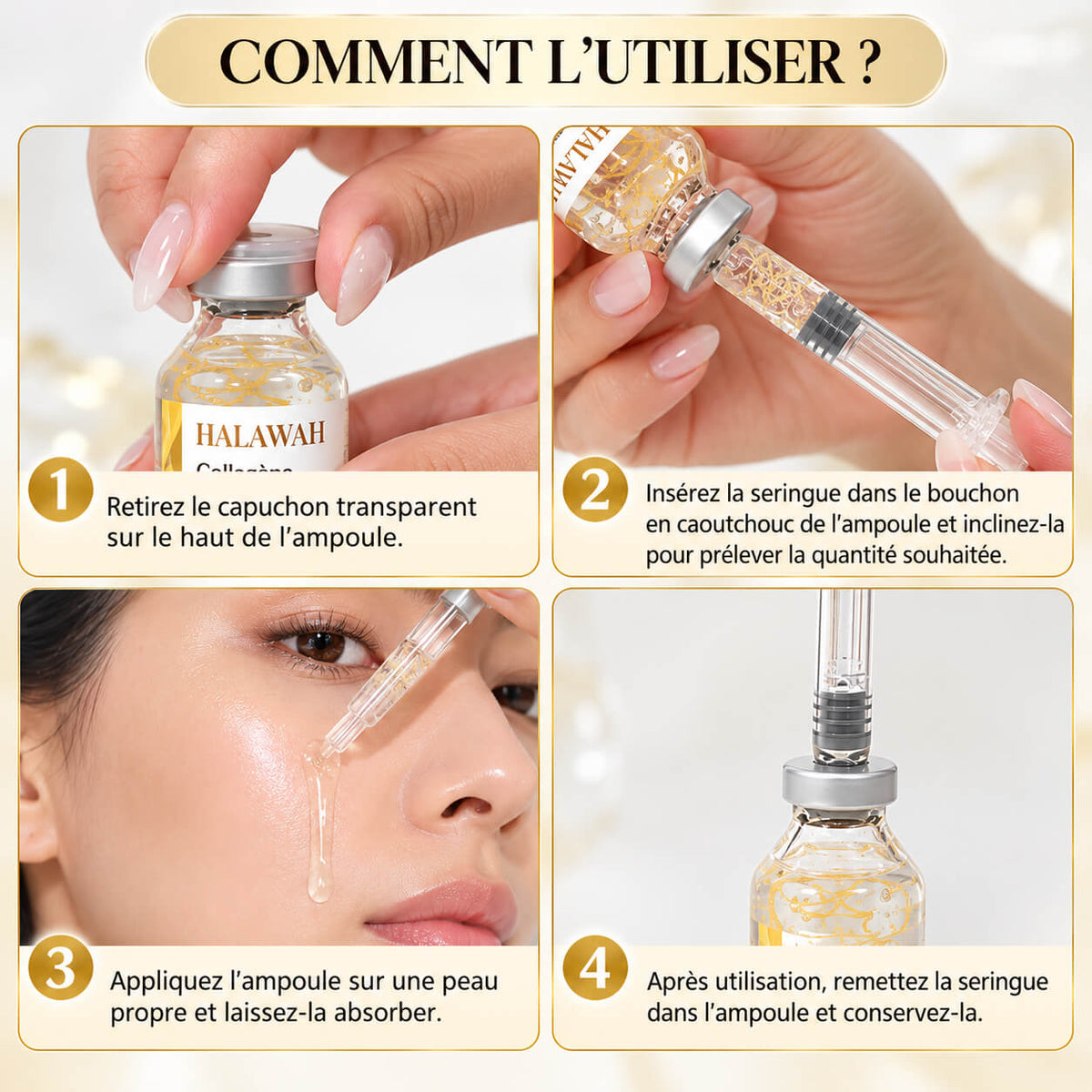 HALAWAH – Sérum Collagène de Soie Repulpant