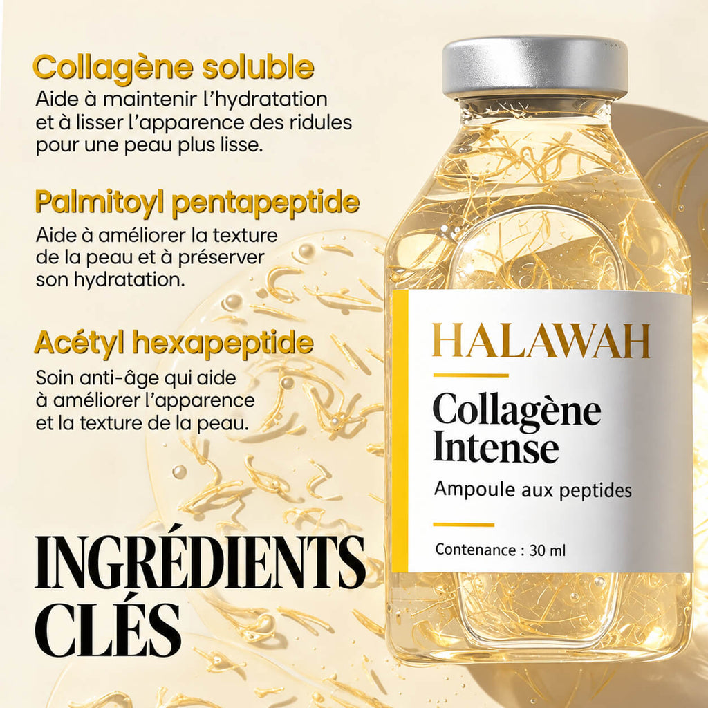 HALAWAH – Sérum Collagène de Soie Repulpant